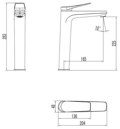 Смеситель для раковины Lemark Bronx (LM3709GM)